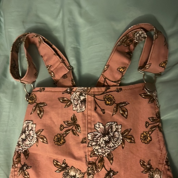 No Boundaries adjustable pink overalls dress - Picture 4 of 5